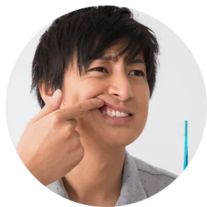 歯茎から血が出る人